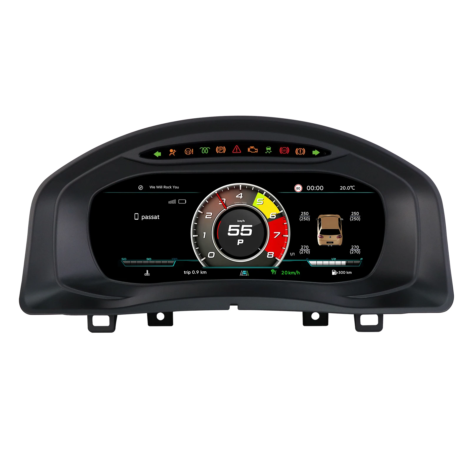 12.3Inch Linux LCD Dashboard panel For Volkswagen Vw Tiguan 5N 2008 -2016 Digital Instrument Cluster Virtual Cockpit Speedometer