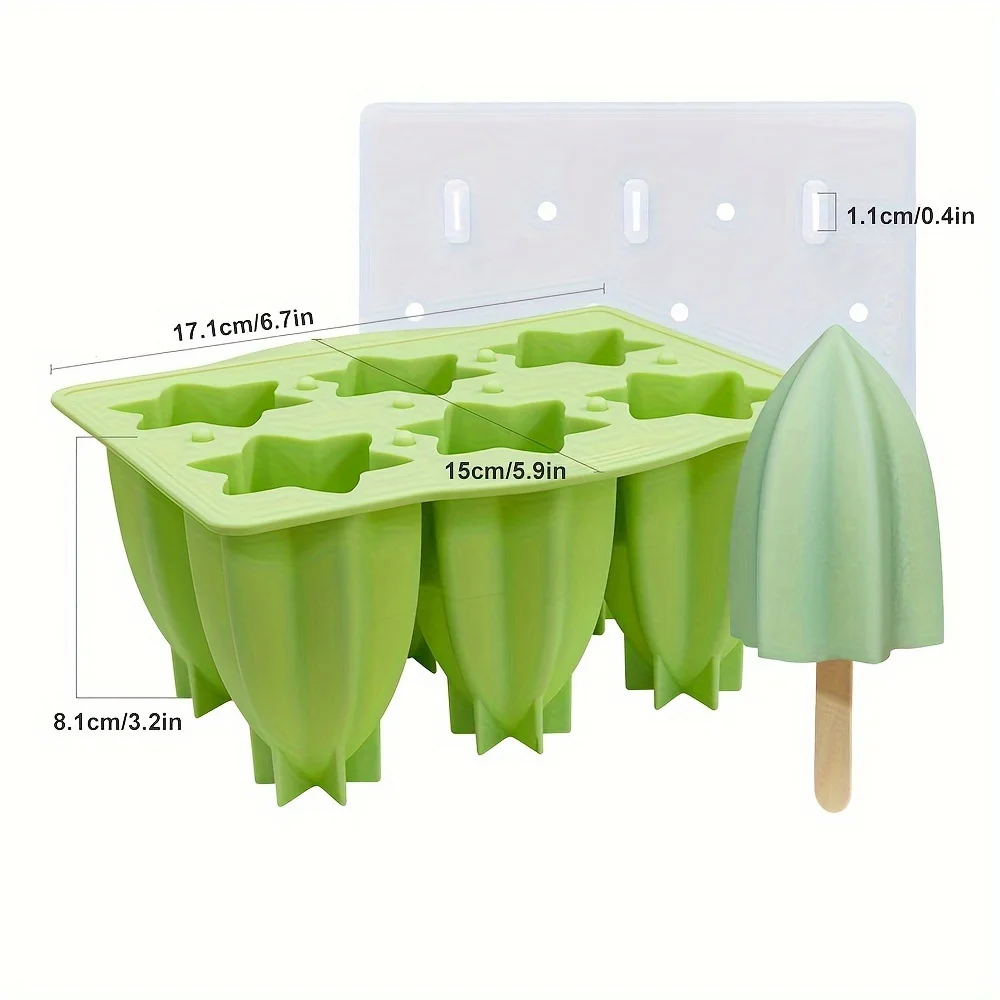 1pcs, Popsicle Mold, Creative Popsicle Mold, Silicone Popsicle Mold, Ice Cream Mold,  Ice Cube Box, Household Popsicle Mold, Saf