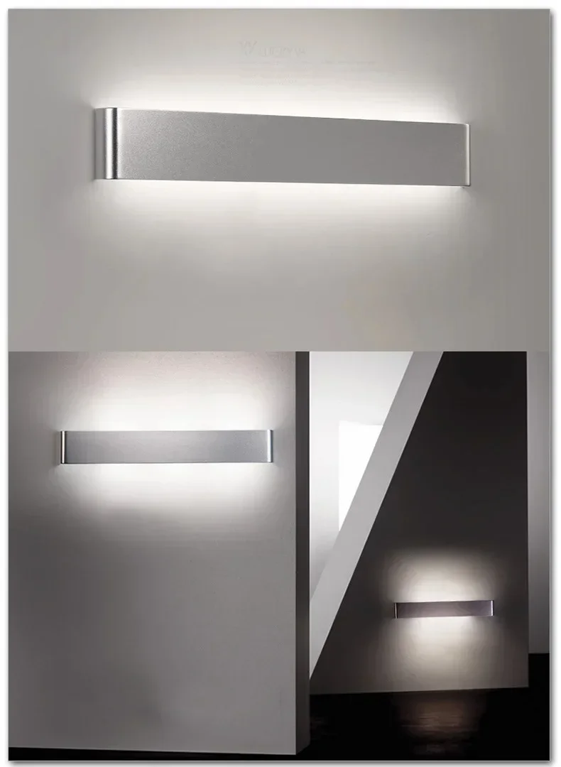 

Modern 14cm-58cm Long Aluminum LED Wall Lamps for livingroom bathroom as Decoration Sconce Light 90-260V lamparas de pared