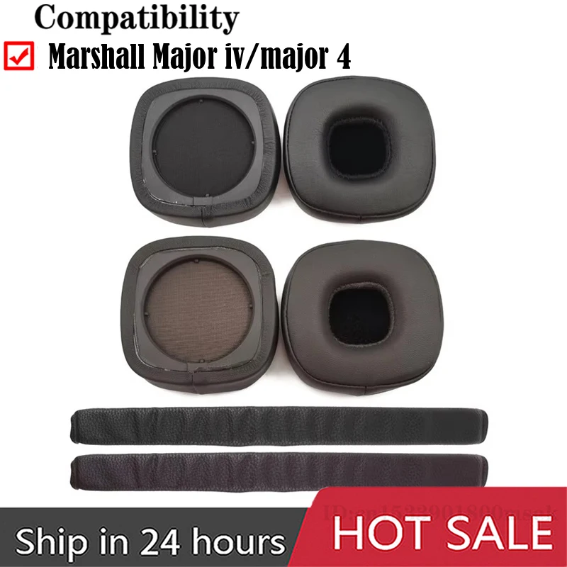 Portable Ear Pads Mats Compatible with Marshall Major 4 Headphone Ear Pads Cushion Repair Pads Easy to Install Good quality