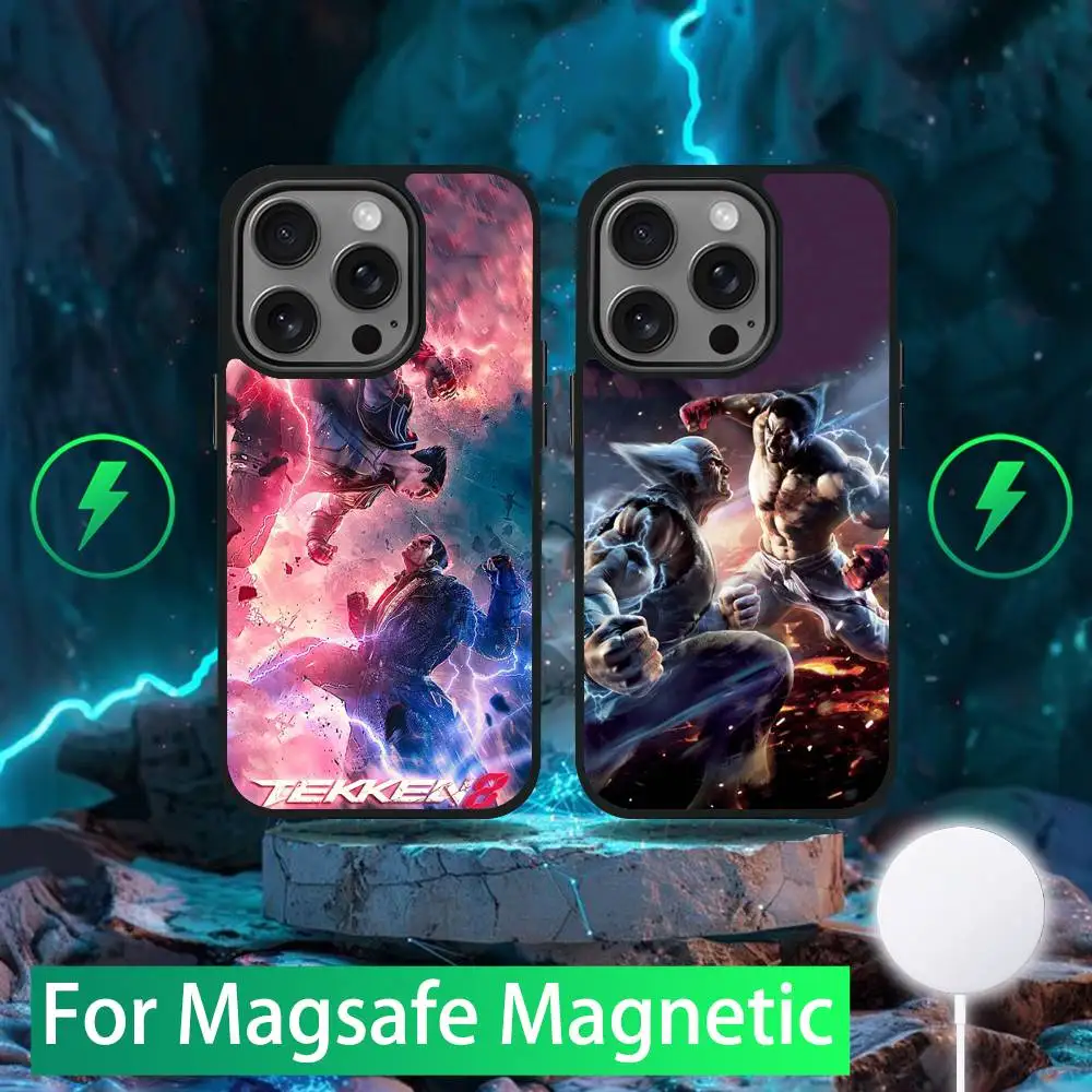 

Game T-Tekken 8 Phone Case For iPhone 16,15,14,13,12,11,Pro,Max,Plus,Mini,SE New Magsafe Magnetic Wireless Charging