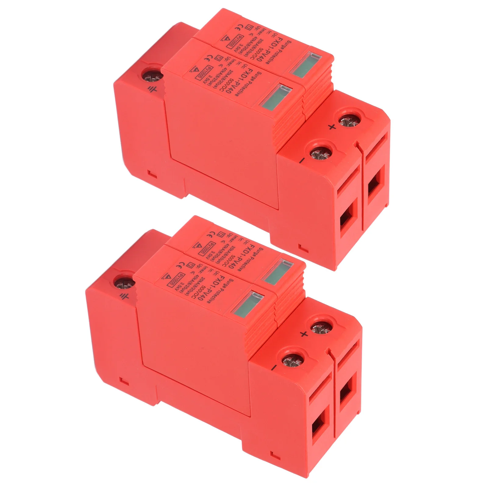 2Pcs 2P 40KA FXD1‑PV40 SPD Protective Devices DC Photovoltaic Arrester