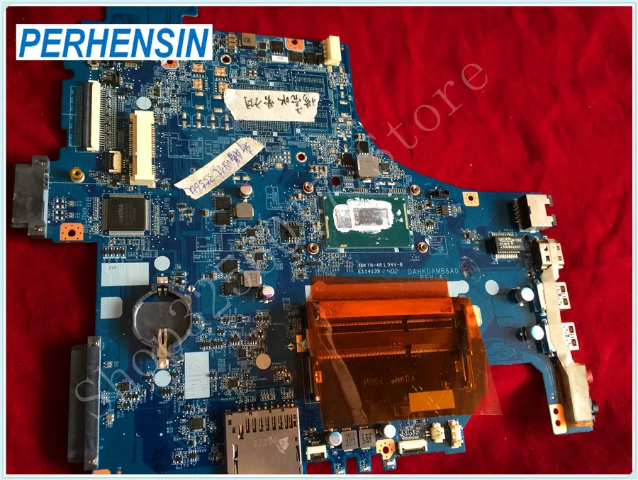 For Sony  SVF153 Series SVF1531GSA SVF153100C SVF1532HSGB Laptop MOTHERBOARD DAHKDAMB6A0 SR1E3 P-3556 100% Perfect Work