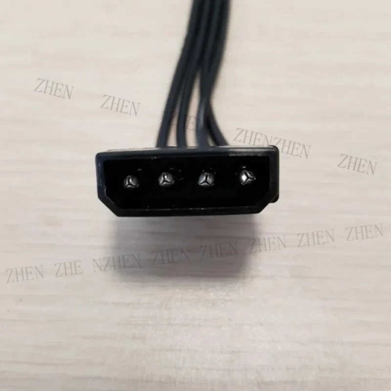 Y Y 4Pin IDE Molex To 5-Port 15Pin SATA HDD Power Socket Cable Cord Lead 18AWG Wire