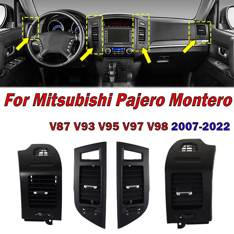 

Interior Accessories For Mitsubishi Pajero Montero V87 V93 V95 V97 V98 2007-2022 Front Dash Center Console A/C Air Vent Outlet