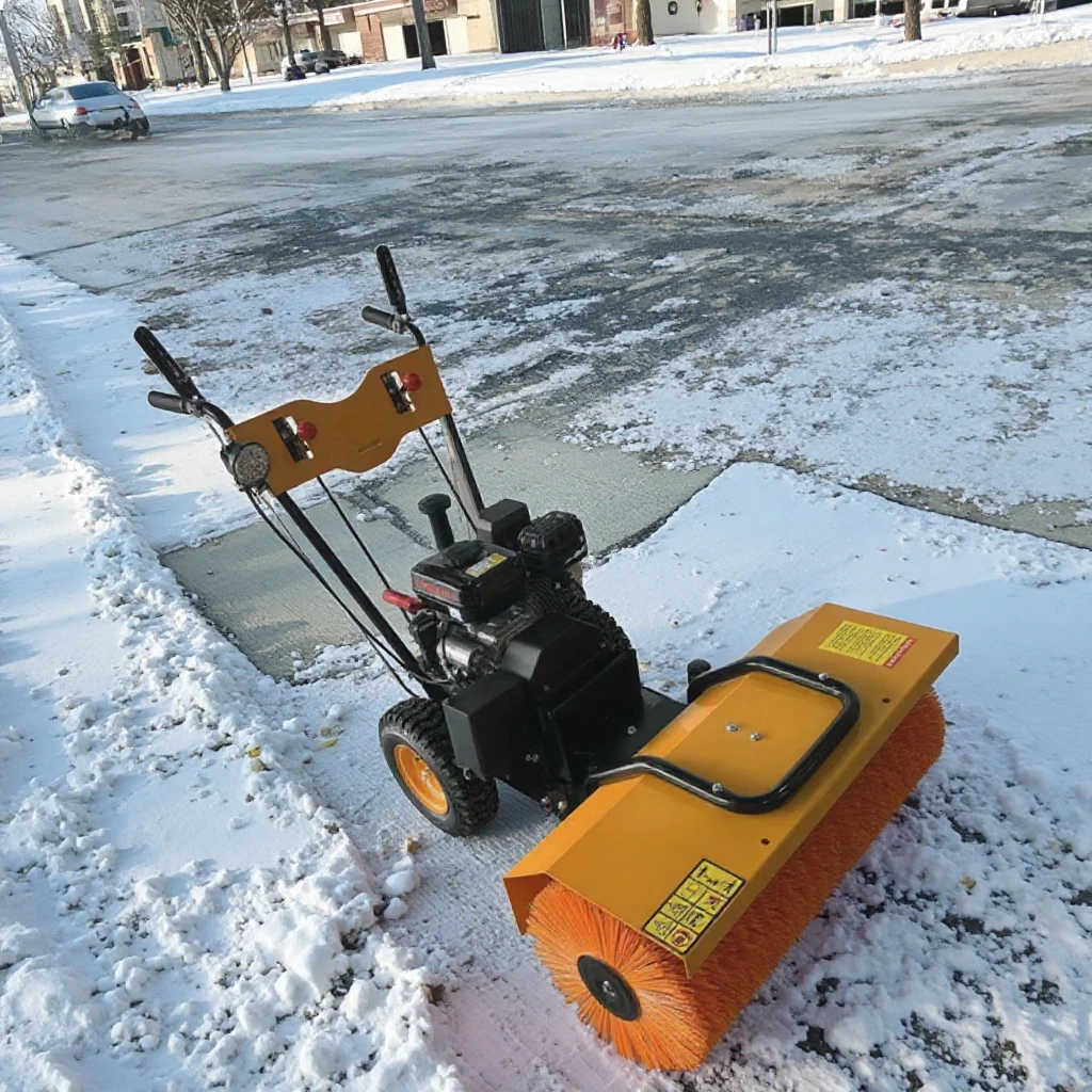 In 1 Longxin gasoline engine hand push home power snow blower snow plow