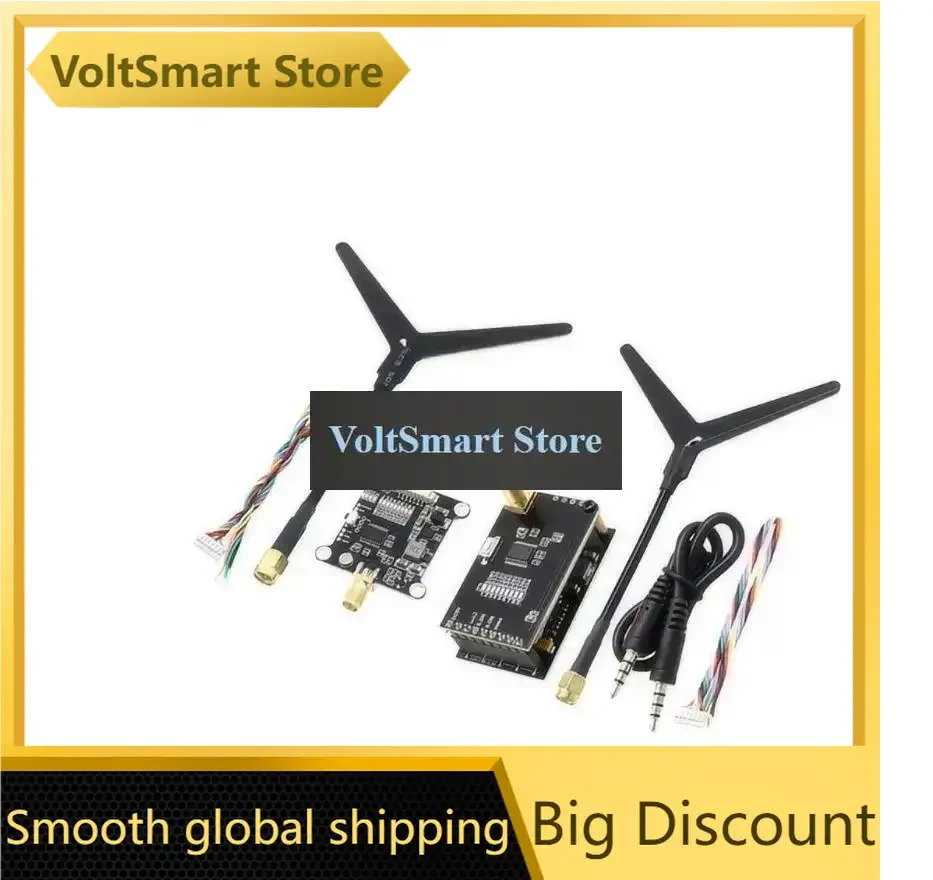 VoltSFPV VTX Transmitter VRX Receiver 9CH 1060MHz ~1380NHz 1.2GHz 1W 1.6W 2W 2000mW With Y-shaped Antenna For FPV RC Drone RC C