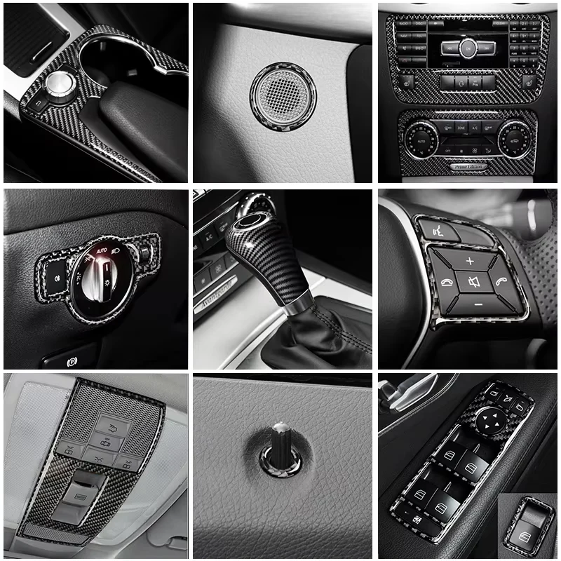 

Для Mercedes Benz GLK X204 внутреннее переключение передач из углеродного волокна AC CD кнопочная панель дверная крышка Автомобильная отделка наклейка крышка Украшение