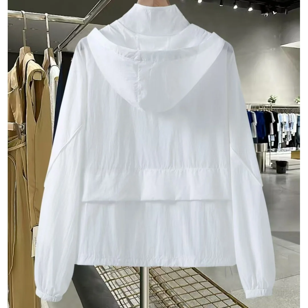 New 2026 Women's Summer Lightweight Loose Casual Sun Protection Outerwear Short Coat Small Size Popular Polyester Fiber