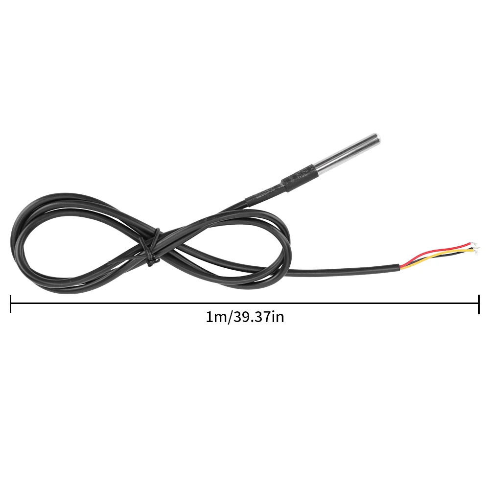 DS18B20 Modulo cavo sensore di temperatura digitale Sonda sensore di temperatura in acciaio inossidabile Risoluzione regolabile impermeabile