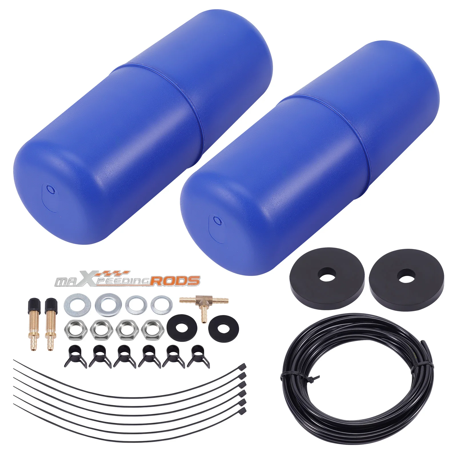 Air Suspension Bag Assist Kit for Dodge Ram 1500 RWD 4WD 2019 - 2025 Rubber Spring Air Suspension Air Leveling Kit