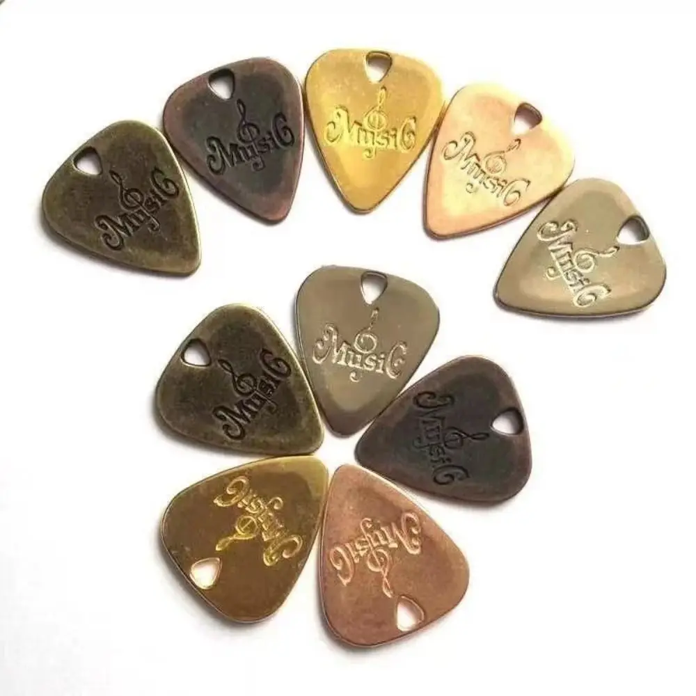 Electric Guitar Bass Metal Guitar Pick Sparkling Guitar Pick Triangular design Acoustic Guitar Picks Zinc alloy