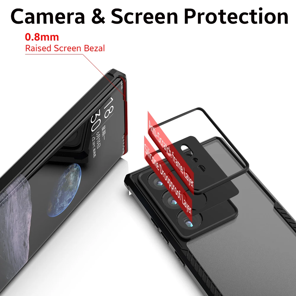 จริงคาร์บอนไฟเบอร์กรณีสำหรับ ZTE Axon 40 Ultra ออกแบบอย่างเป็นทางการ Aramid Ultra บางสำหรับ ZTE Axon 40 Ultra Case