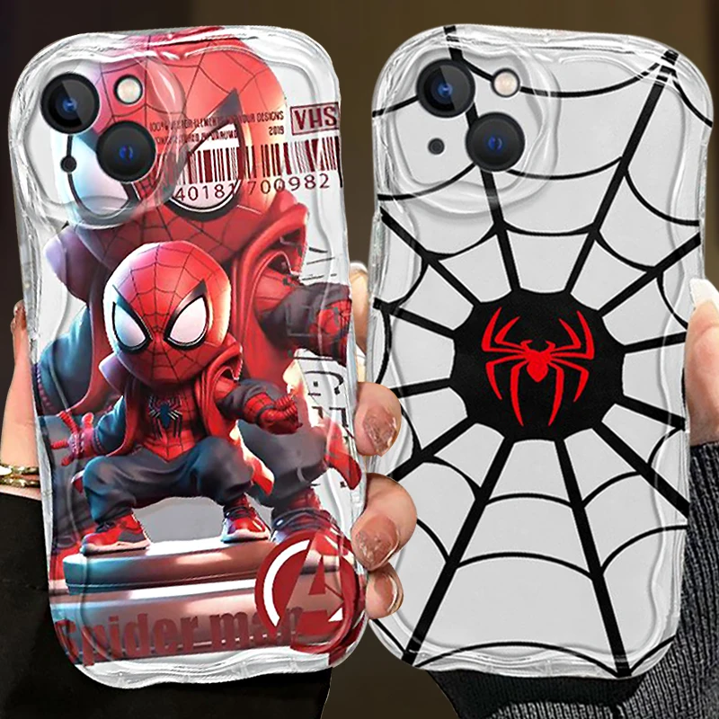 Marvel Spider Man Clear Case for Xiaomi Mi 13 12 11i 5G Pro Lite POCO X5 5G X4 X3 GT NFC X2 F5 F4 F3 M4 M3 M2 Soft Back Cover