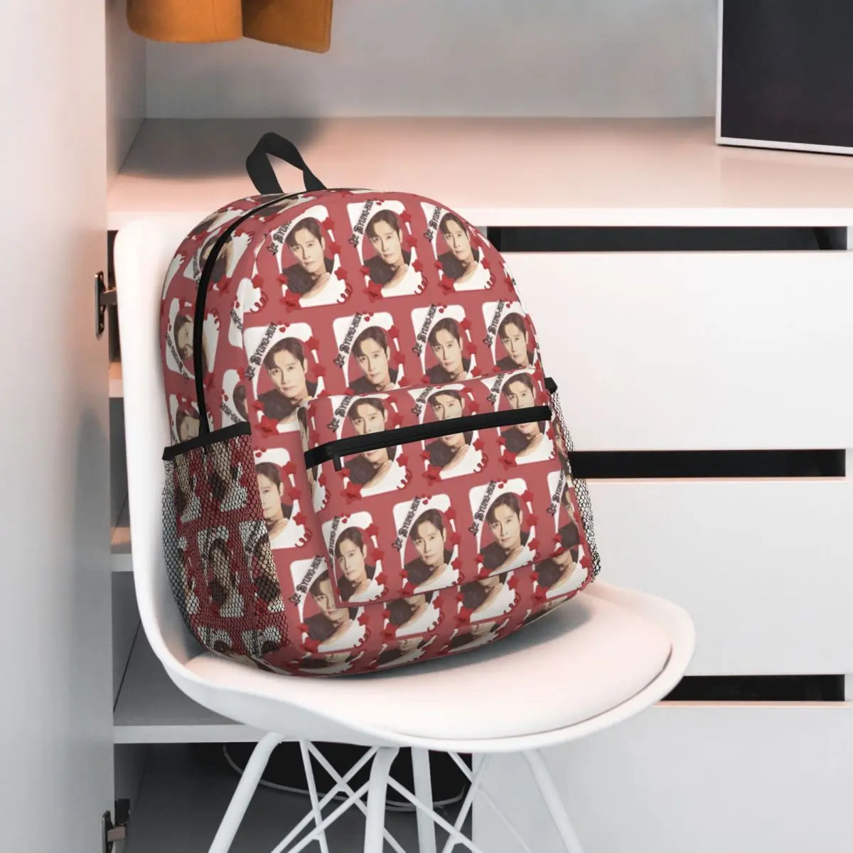 

Lee Byung Hun Korean Actor Kdrama Backpack Student BookBag Kids School Bag Laptop Shoulder Bags for Men Women