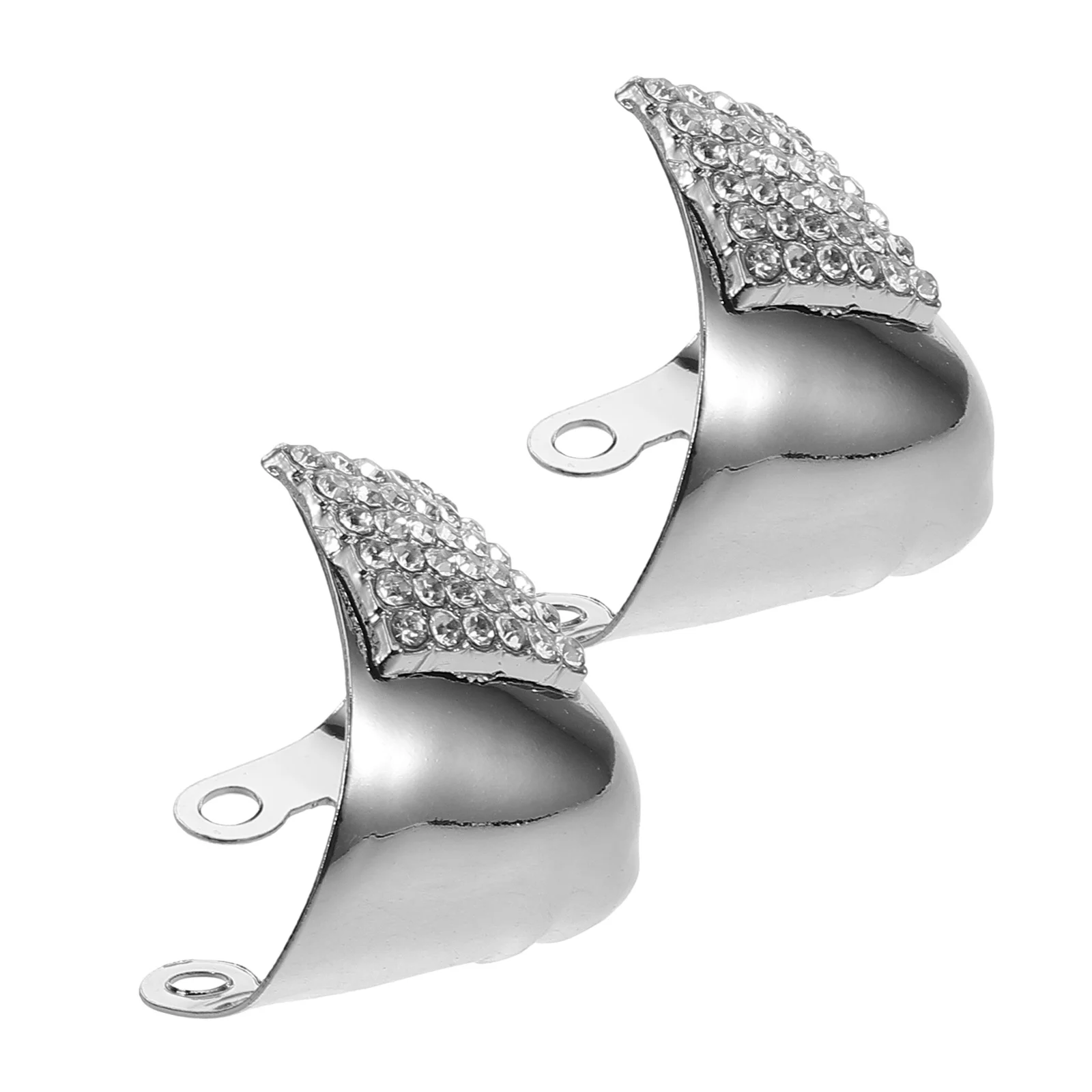 

1Pair High Heel Protectors Metal Toe Caps for Pointed Shoes Invisible Decorative Toe Guards Shoe Tip Covers Heel Protectors