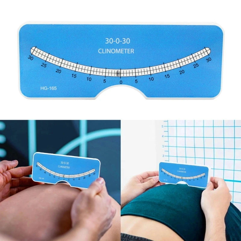 Back and Spine Scoliosis Diagnosis Tool 0-30° Scoliosis Test Meter Measurement Tool Scoliometer for Adults Children M4YD