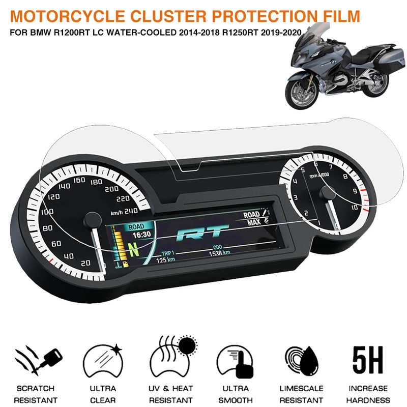 Motorcycle Dashboard Screen Film Speedometer Scratch Protector For-BMW R1200RT LC 2014-2018 R1250RT 2019 2020