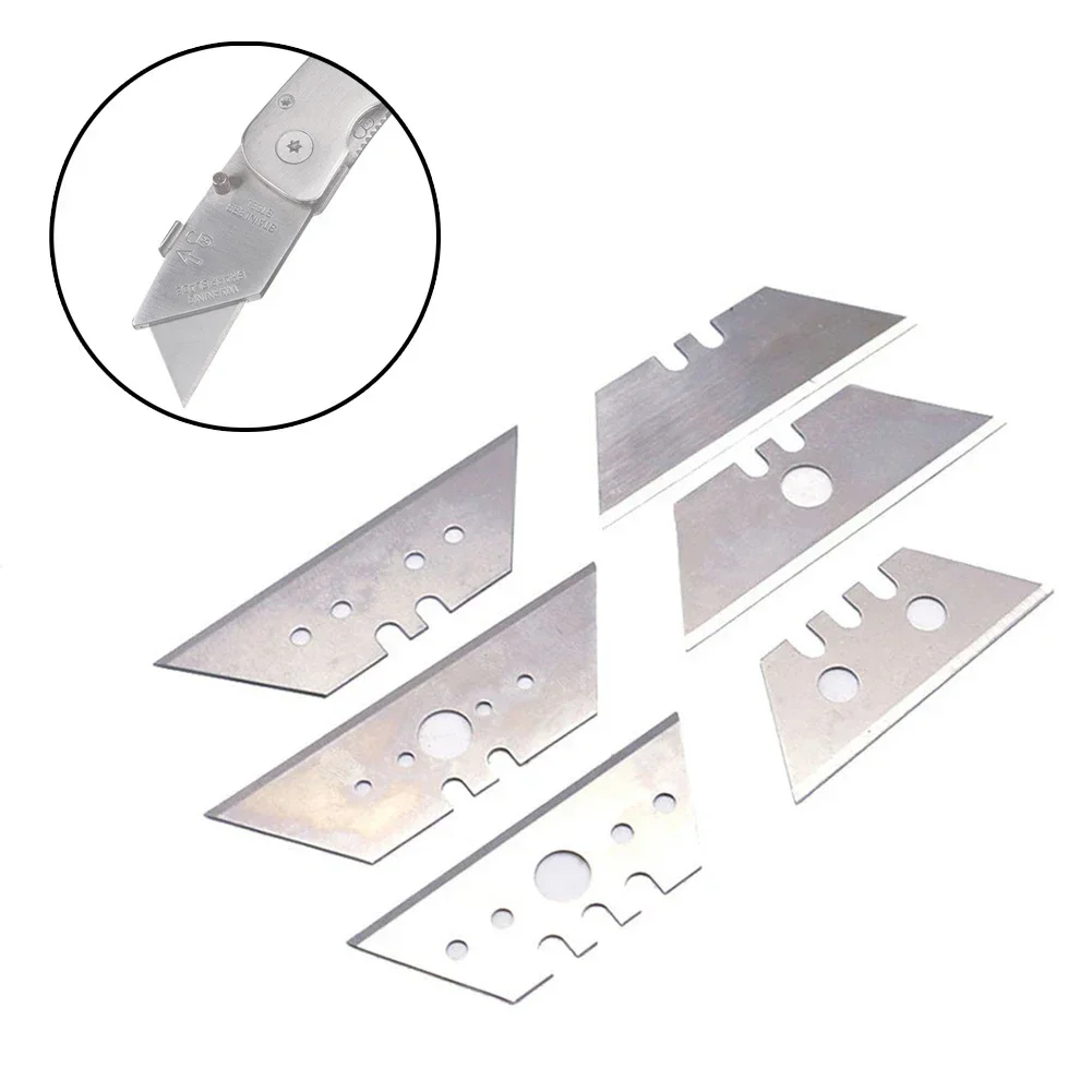 10 Pcs/Set Trapezoidal Blade Replacement Blade Art-Craft CutterTool Multifunction KnifeDIY Process Blade T-shaped Blade Artist