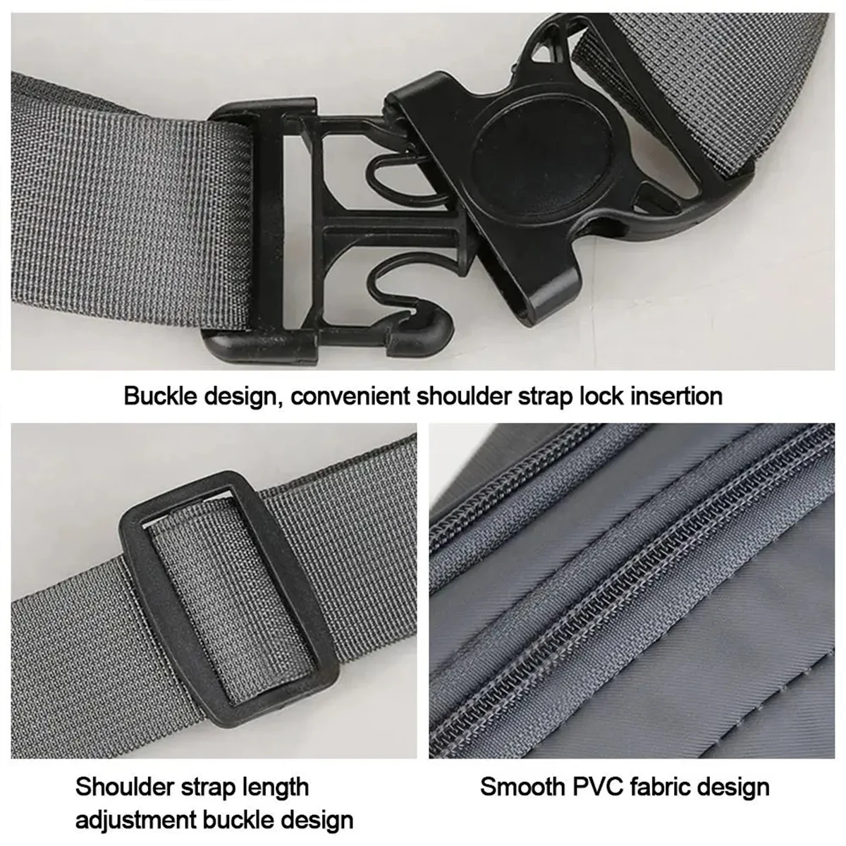 حقيبة الخصر القماشية النقية تناسب الرجال الرياضة في الهواء الطلق الترفيه الجري المضادة للسرقة رقيقة جدا غير مرئية.-zmt #3