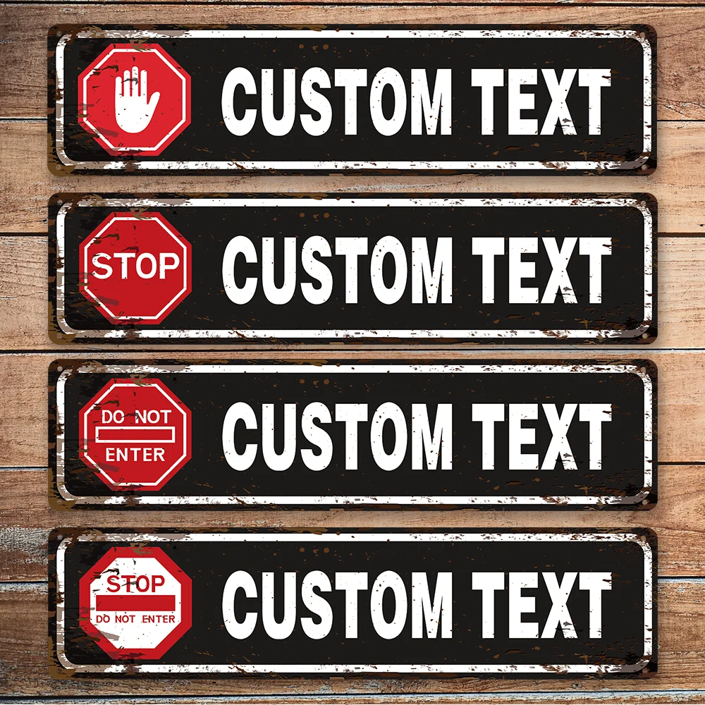 

1pc Personalized Custom Metal Street Vintage Custom Street Metal Signs Outdoor Funny Street For Bedroom Business Yard Wall Decor