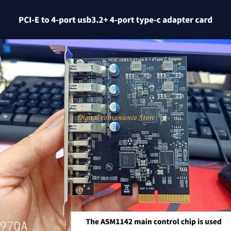 97QA PCIE 4X USB 3.2 и 4X Тип C Обновление карт карты PC Connection
