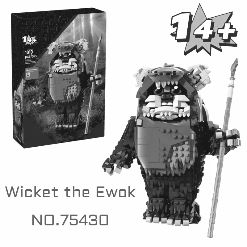 Bloques de Construcción MOC 3D, 1010 Piezas, Modelo de Personaje de Oso, Juguete de Ensamblaje, Adorno, Regalos de Navidad, Cumpleaños y Festivos