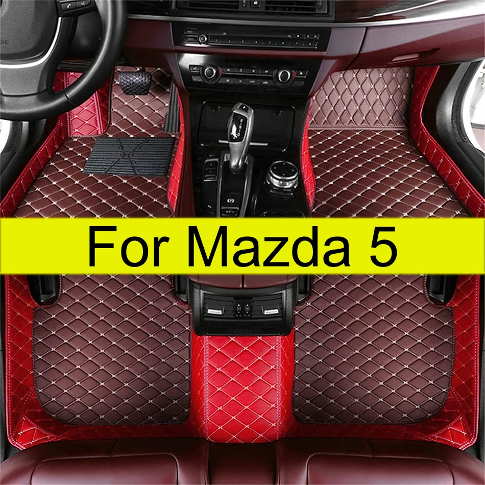 Car floor mats for mazda 5 2008 2009 2010 2011 2012 2013 Custom auto foot Pads automobile carpet cover