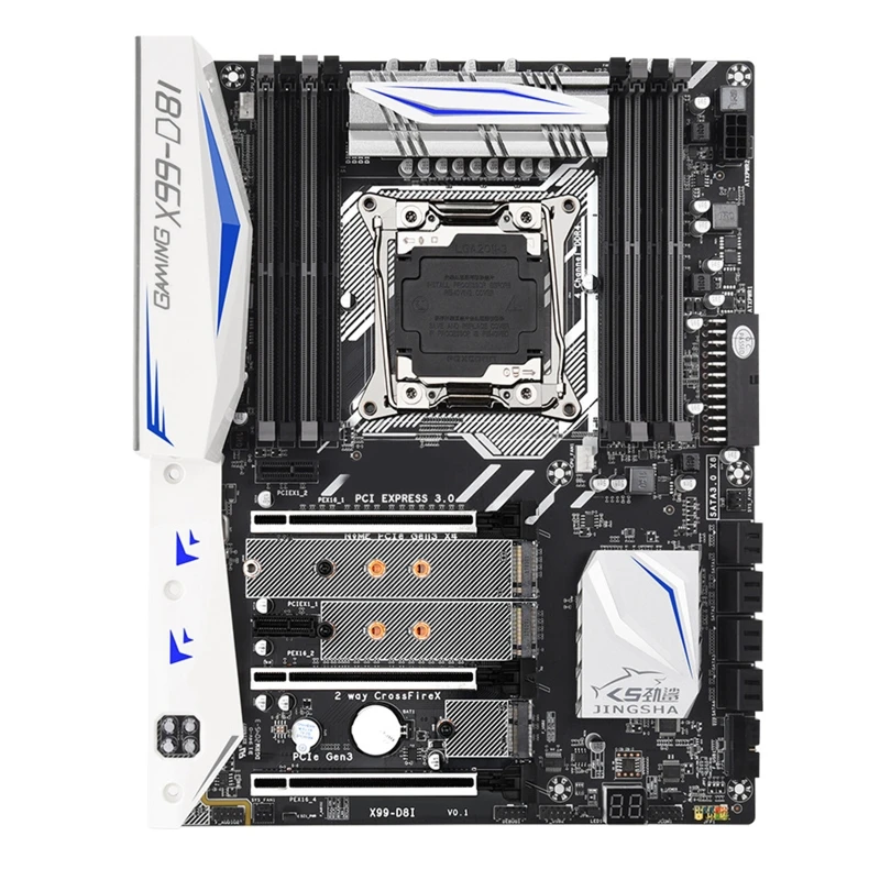 

x99-D8I Desktop Motherboard CPU Socket Dual for M.2 NVME LGA 2011-3 V3V4 PCI-E 1