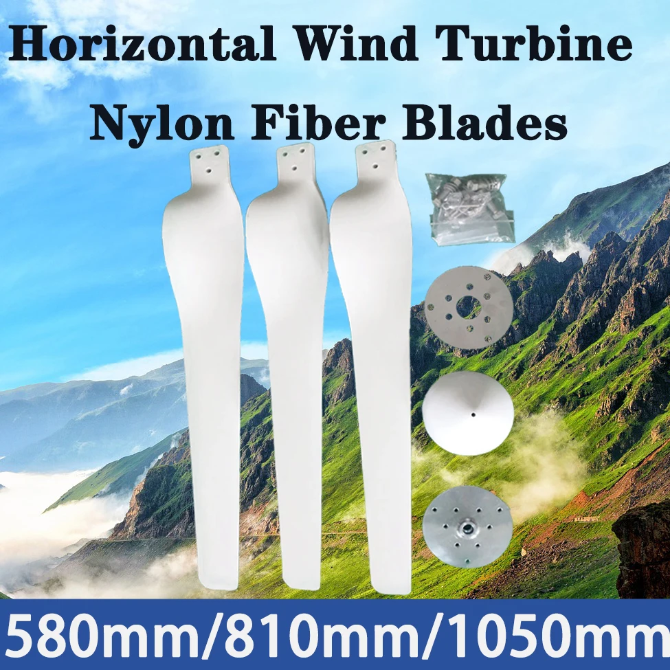 

Wind Turbine Generator 810 MM Delta Wing High Strength Carbon Fibers Blade Nylon for Horizontal Windmill Accessories