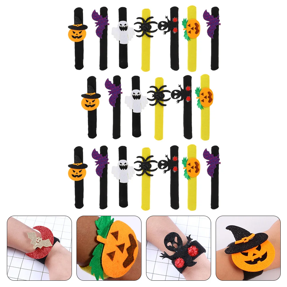 

20Pcs Halloween Slap Bracelets Sensitive Skin Friendly Christmas Birthday Party Accessories