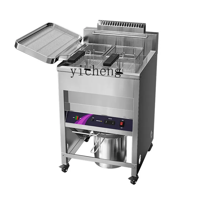 

TQH Electric Fryer Commercial Fryer Vertical Large Capacity Electric Fryer Chicken Chop Fritters Machine Equipment