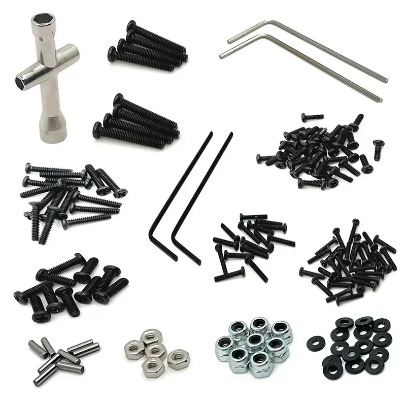 

M1.6 M2 Screws Fastener Kit Sleeve Hex Wrench Repair Tools For Xiaomi Suzuki Jimny 1/16 RC Crawler Car Parts Accessories
