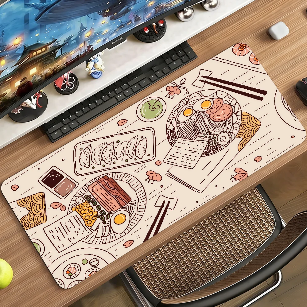 레트로 일본 라멘 마우스 패드 미끄럼 방지 잠금 가장자 - Retro Gaming Keyboard And Mouse 리뷰 및 가격