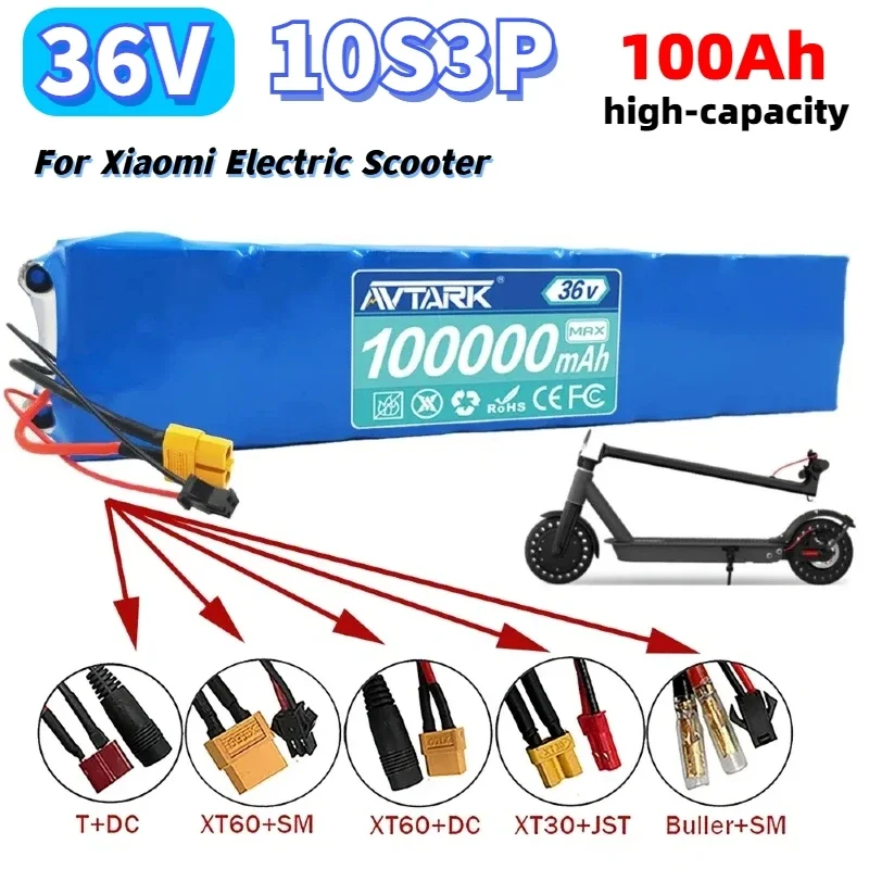 

Original Upgraded 36V 10S3P 100000mAh ultra long endurance Electric Scooter 18650 Lithium battery for xiaomi M365 36V E-Scooter