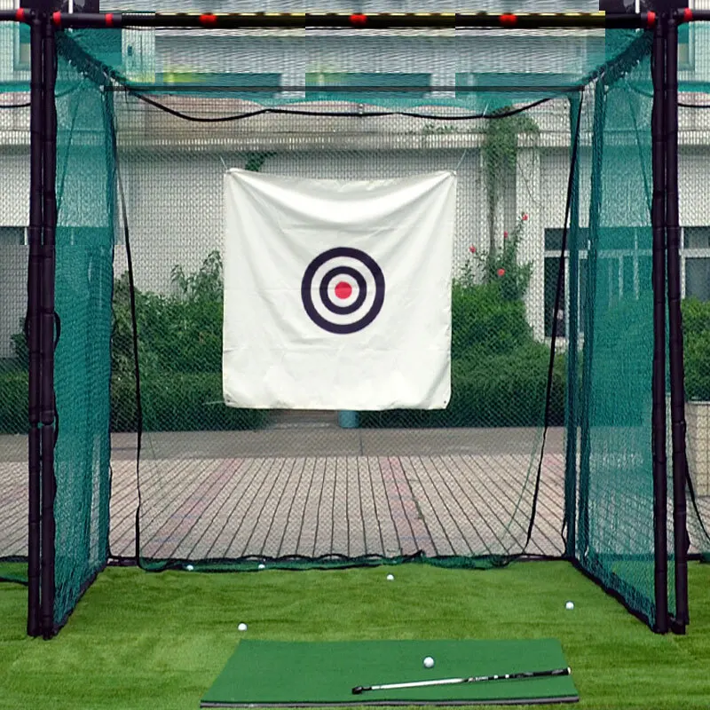 3x3x3m Golf Training Aids Outdoor Driving Hitting Net Chipping Practice Cage