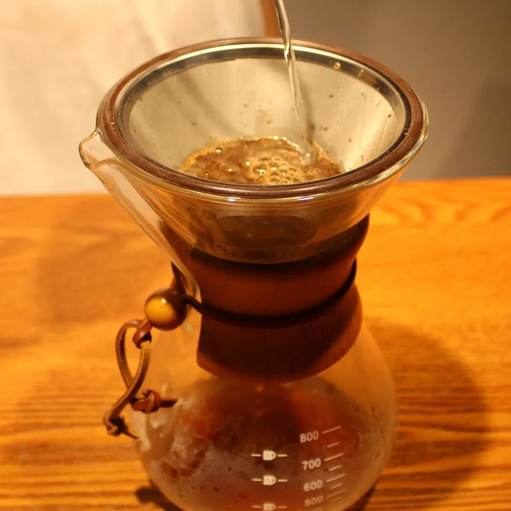 Permanent Cone Dripper Pour Over Coffee Dripper 1 To 3 Cup Silver Reusable Coffee Filter Rubber Loop Best Coffee Maker