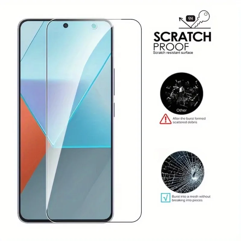 3 Stück Displayschutzfolie aus gehärtetem Glas für Xiaomi Redmi Note 14 15 Pro Plus 13 12 11 10 Pro Plus 14S 12S 11S Schutzglas – Detail 3