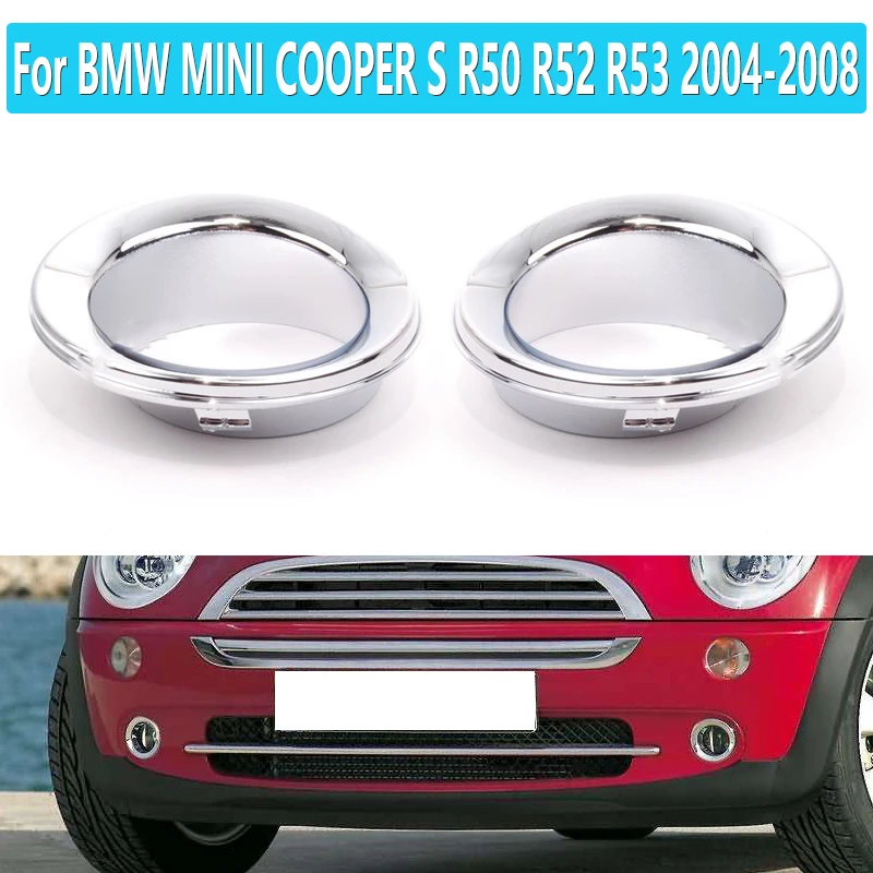 

Car Front Fog Light Lamp Chrome Trim Ring Cover Petrol Vehicles For BMW MINI COOPER S R50 R52 R53 2004-2008 Car Accessories