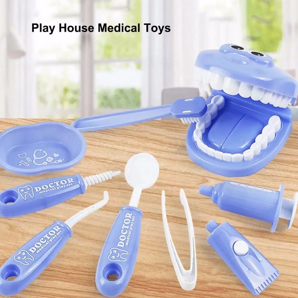 Simulation Learing Toys Squeeze Toy Brush Their Teeth Kids Pretend Play Dentist Check Teeth Model Set Doctor Toy Learing Toys