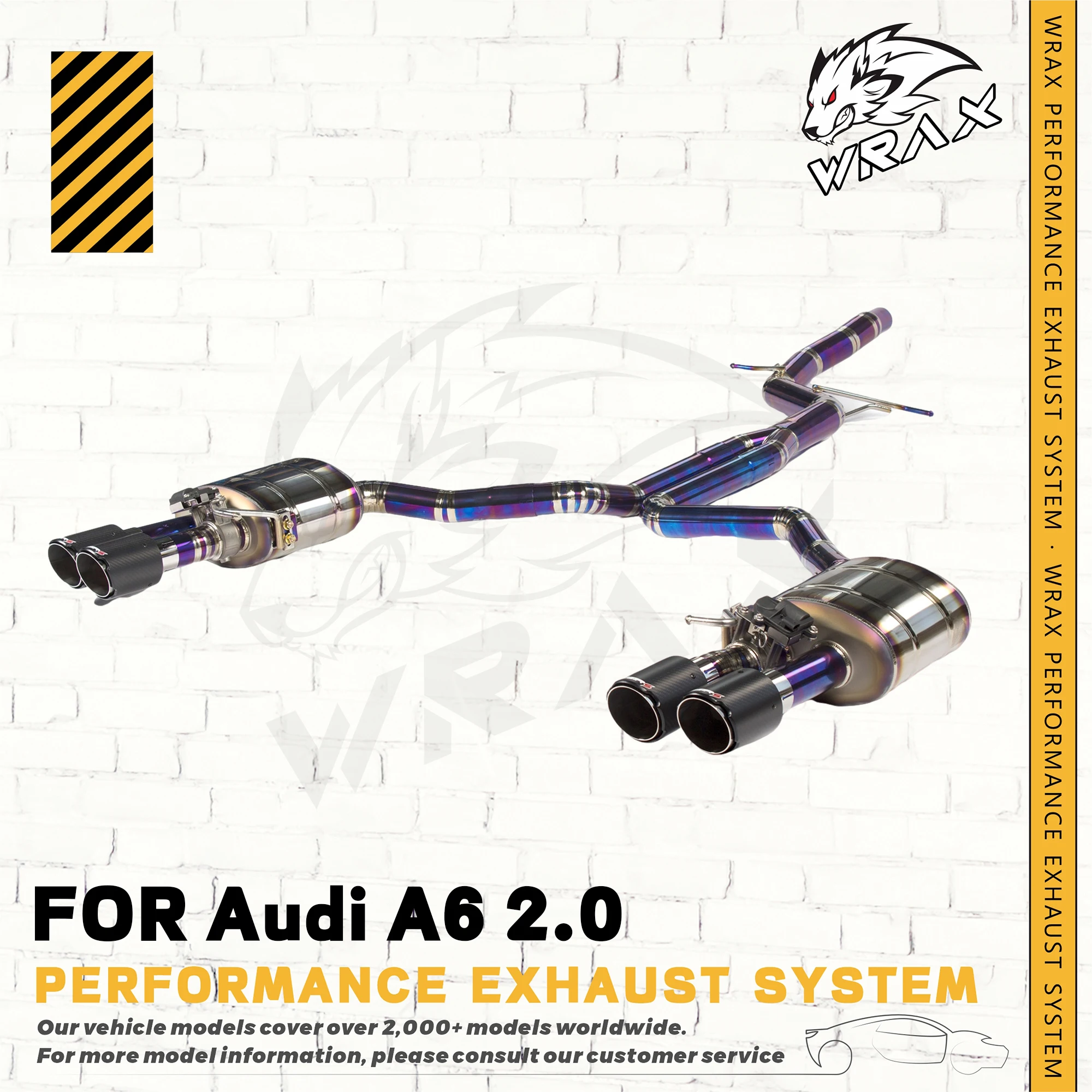 

WRAX Performance Exhaust Pipe for Audi A6/A6L 2.0 Exhaust Control Valve System Automotive Accessories perfect fit Catback