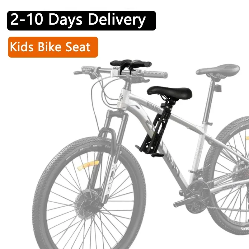 Kids Bike Seat MTB Front Mounted Bicycle Saddle Seats Detachable Safety Frame Handlebar Mountain Bike Accessories Suits Ebike