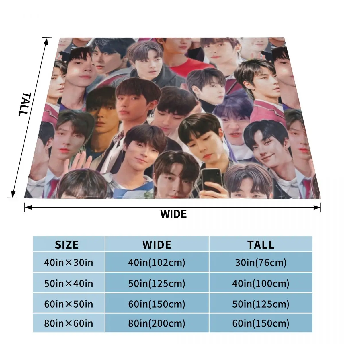 Hwang In-yeop collage Throw Blanket anime Blankets For Sofas Blankets