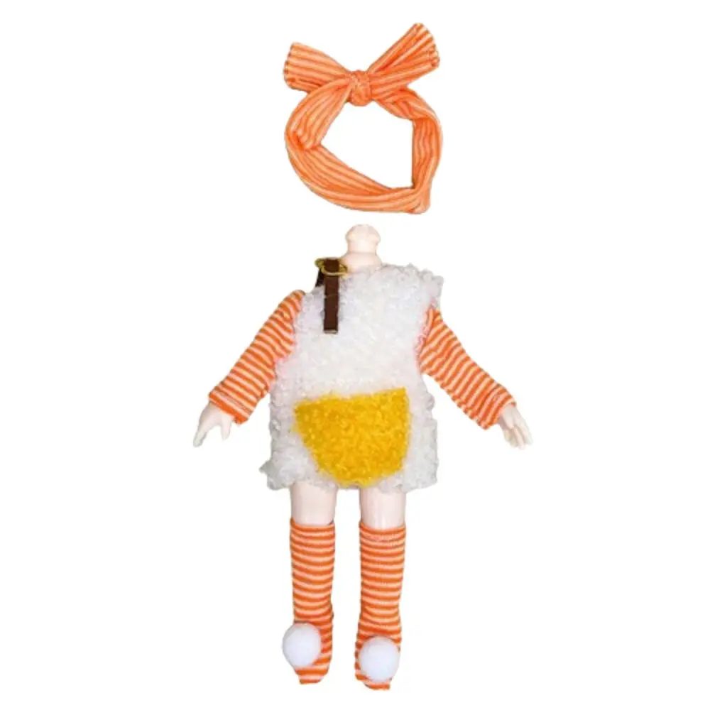 

Replacement Outfit 16cm Doll Clothes Suit Plush Patch Sweet Skirt Doll Winter Dressup Skirt DIY Clothing 16-17cm