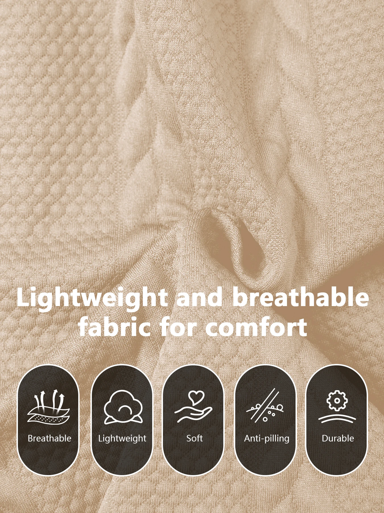 Men Cable Knit Jacquard Jogger Pants Lightweight Breathable Anti-Pilling Elastic Waist Drawstring Casual Sports Trousers