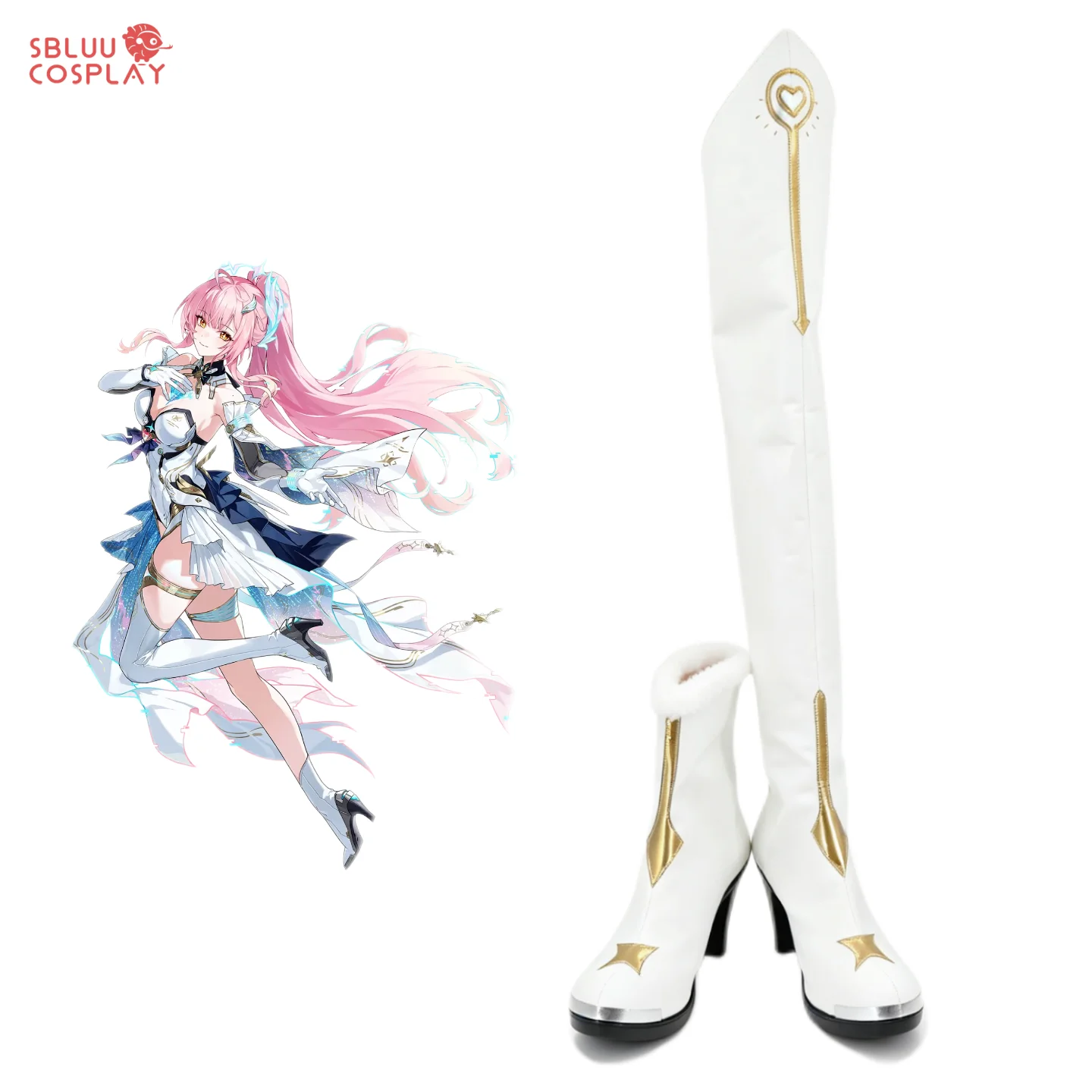 SBluuCosplay Game Wuthering Waves Aemeath Cosplay Shoes Custom Made Boots Halloween Party Prop