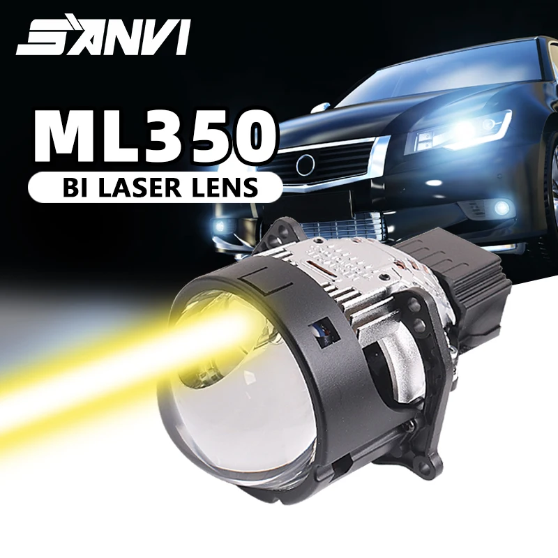 SANVI New 160w ML350 Bi LED Laser Projector Lens Hyperboloid for Hella 3R G5 Headlight Motorcycle Car Led Light Auto Acceesories