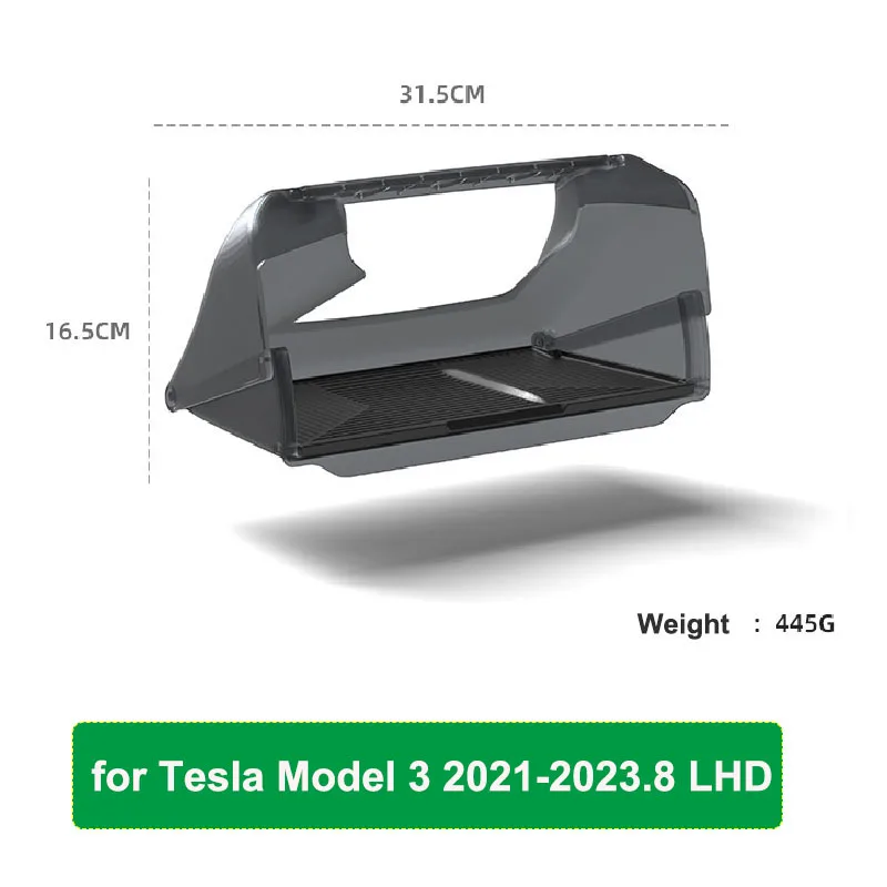 Voor Tesla Model Y Juniper 2025 Model 3 Highland 2024 Onder-Scherm Verborgen Opbergdoos Achter Scherm Middenconsole organizer Case