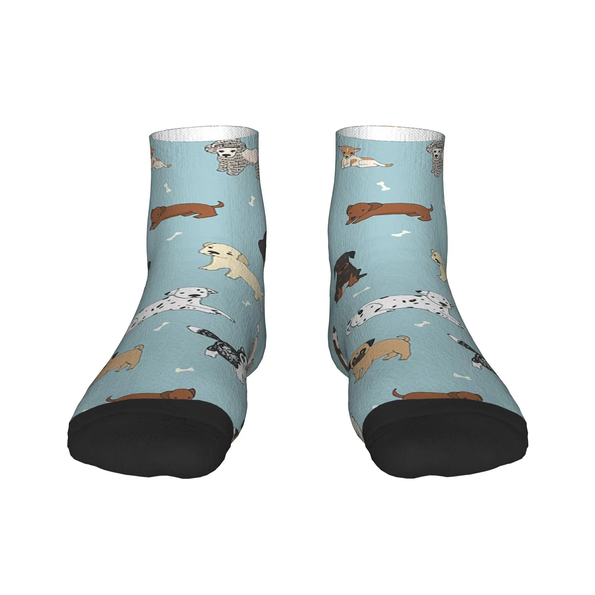 puppy dog Socks Harajuku Sweat Absorbing Stockings All Season Socks Accessories for Unisex Gifts