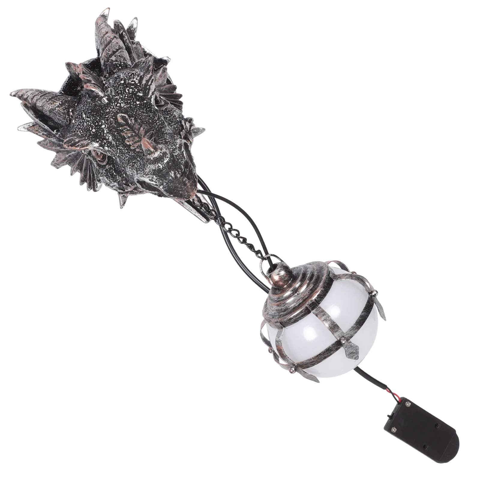 

Dragon Head Pendant Lamp Resin Craft Waterproof Garden Decor Wall Light Night Wall Lamp Garden Decor
